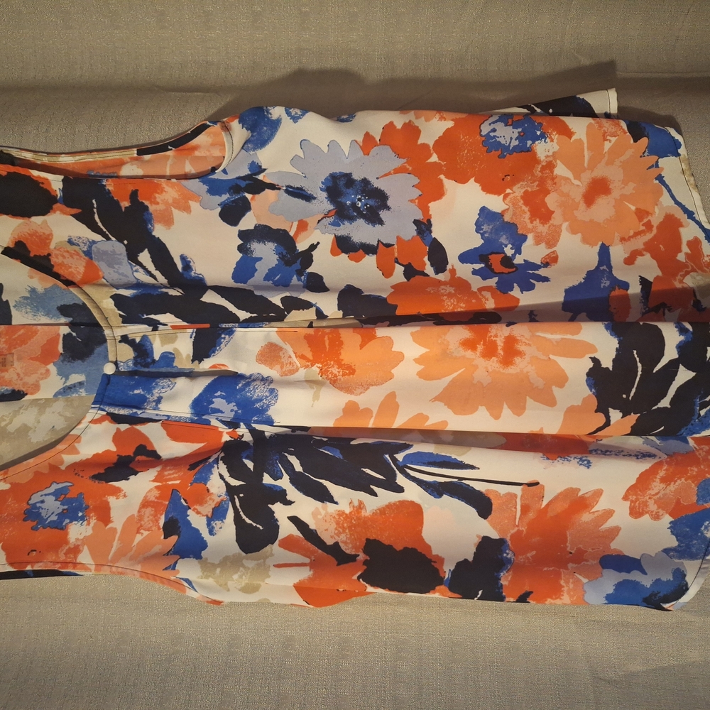 Nine West Multicolor Abstract Blouse